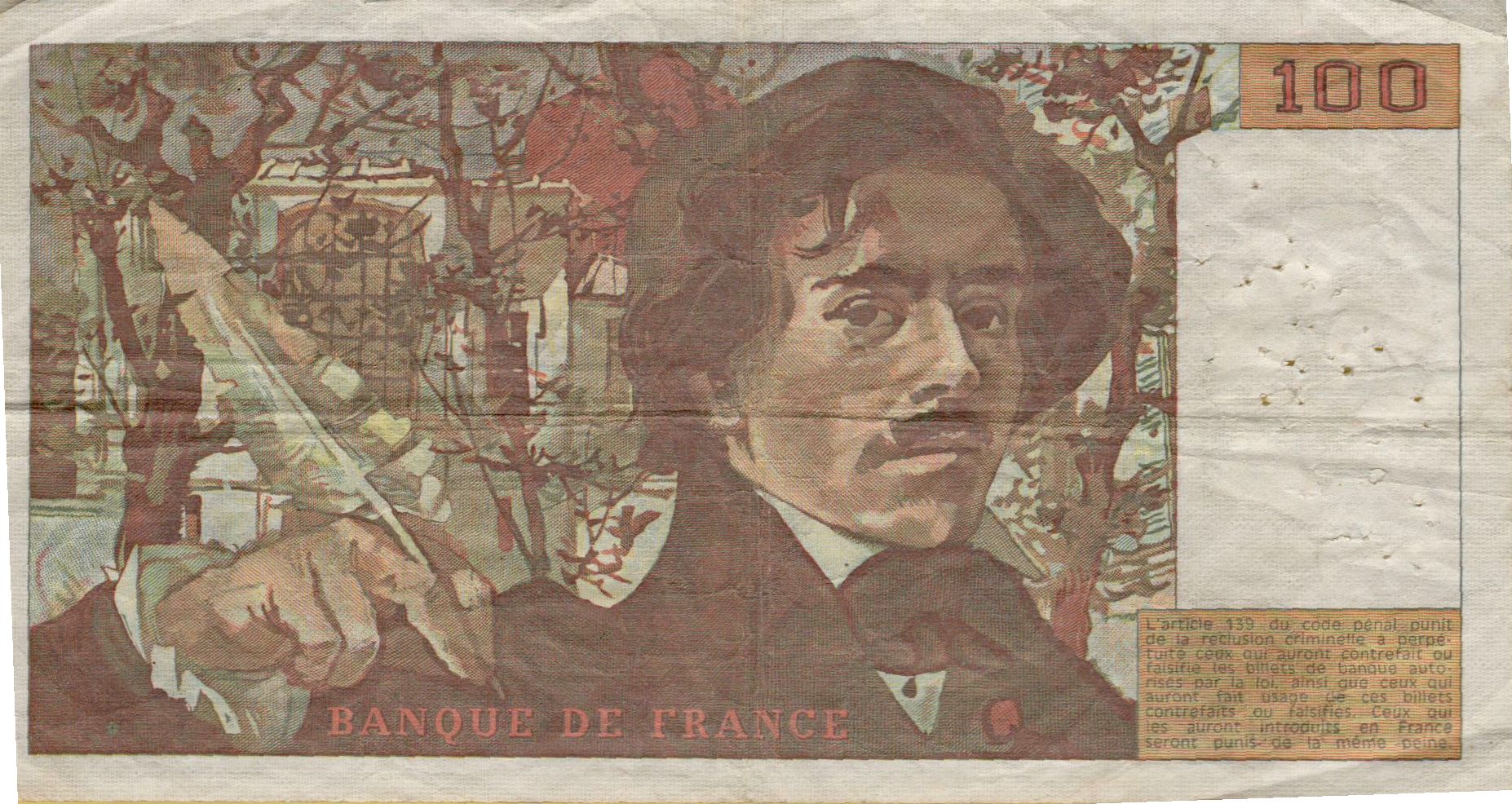 France 100 1982 VF+ P-154/b